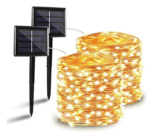 Guirnaldas De Luces Solares Para Exteriores, 65.6ft 200 Led 0