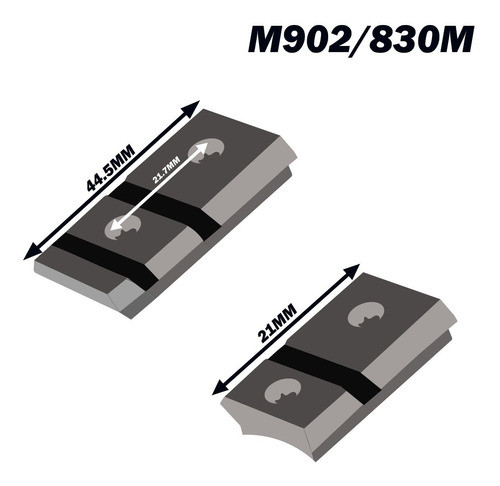 Base Montaje Weaver 2 Piezas Mauser Fn M902/830m Acero Warne 1