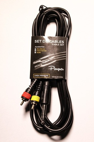 Cable Profesional Rca Macho A Plug Stereo 3 Mtrs Parquer 1