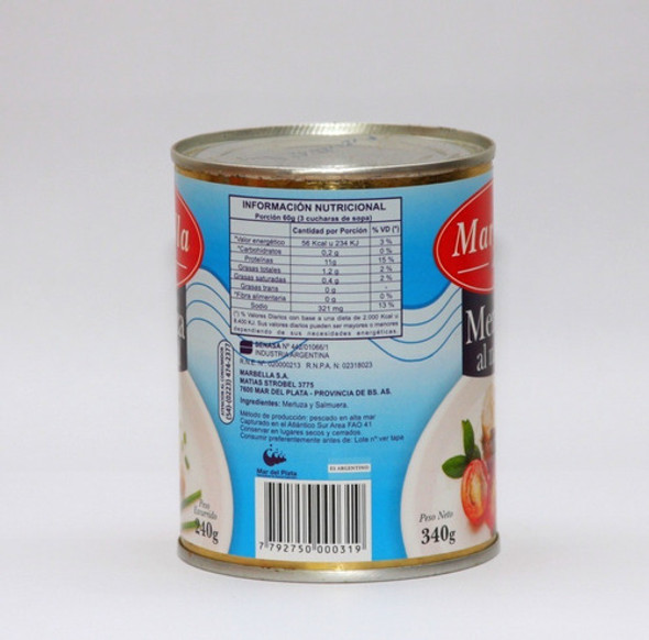 Merluza Al Natural Marbella 12x340 G - El Rey Del Mar 1