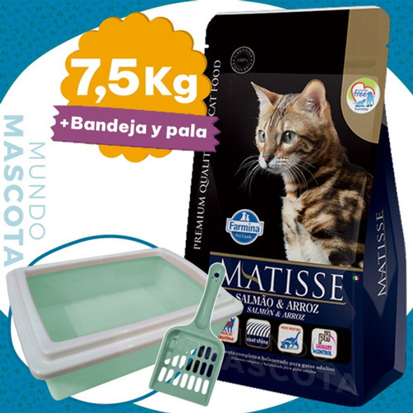 Alimento Matisse Gato Adulto Salmón & Arroz 7,5 Kg + Regalo 0