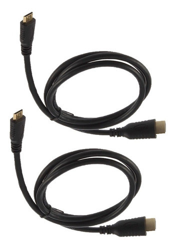 Cable Hdmi A Mini Hdmi Macho Macho 1mt. 1080p Full Hd/x 2 Un 0