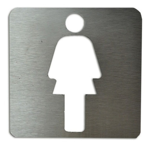 Señal Cartel Mujer 90x90acero Inox Radem 0