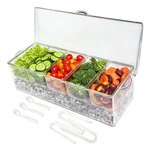 Elegant Events Carrito Para Servidor De Condimentos De 5 0