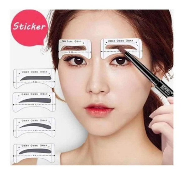 Stencil Plantilla Molde Cejas Delineado Microblading 12forma 1