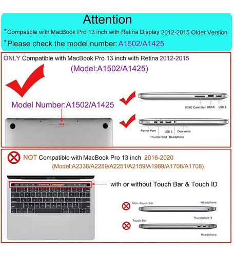 Carcasa Compatible Con Macbook Pro De 13 Pulgadas 2015 1