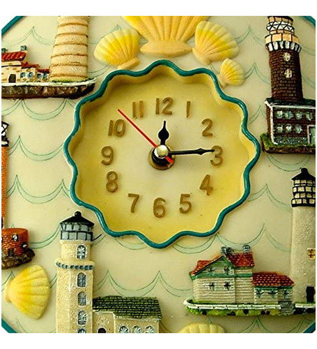 Importación 3d Reloj De Pared, Polystone 8" Redondo - . 1