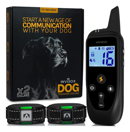 Invirox Collar De Choque Para Perros Grandes X2 [edición 202 0