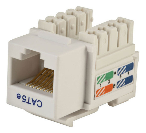 Jack Rj45 Cat5e Blanco X 1 Unidad Dracma 0