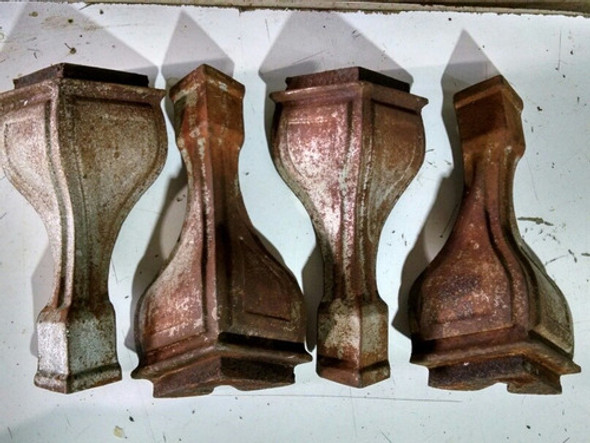 Pé Fogão Lenha Ferro Fundido Retrô Antigo 0