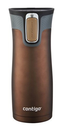 Botella Térmica Contigo West Loop Marrón Mate 473ml Febo 0