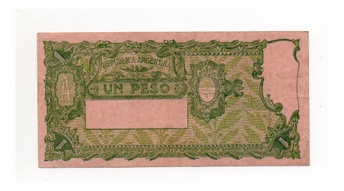 Billete 1 Peso Moneda Nacional Progreso Bottero 1820 Raro 1