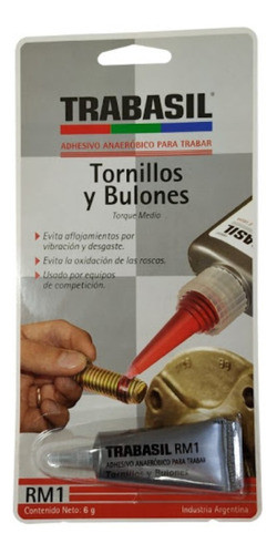 Adhesivo Fija Rosca Tornillo Común Torque Medio 6g. Recoleta 0