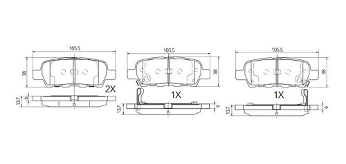 Pastillas Freno Traseras Suzuki Grand Vitara 2.7 V6 1
