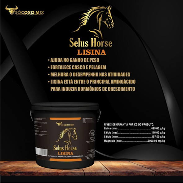 Suplemento Para Cavalo Crescer-selus Horse Lisina 01kg 1
