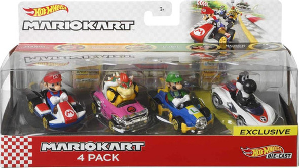 Mario Kart Personajes Y Karts En Paquete De 4 Unidades 0