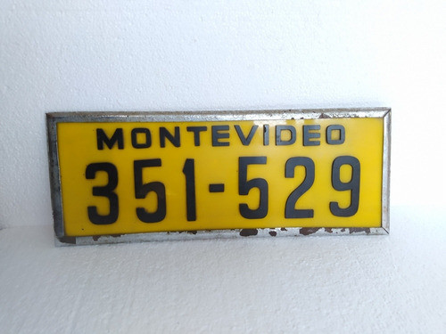 Matrícula Antigua De Taxi Para Decoración 0
