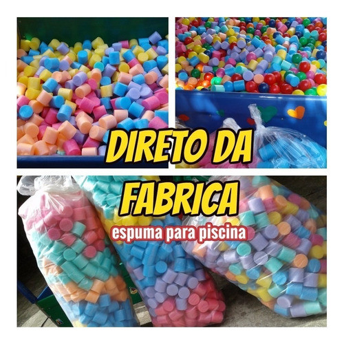 1000 Espuma Para Piscina De Bolinha Direto Da Fabrica+brinde 1