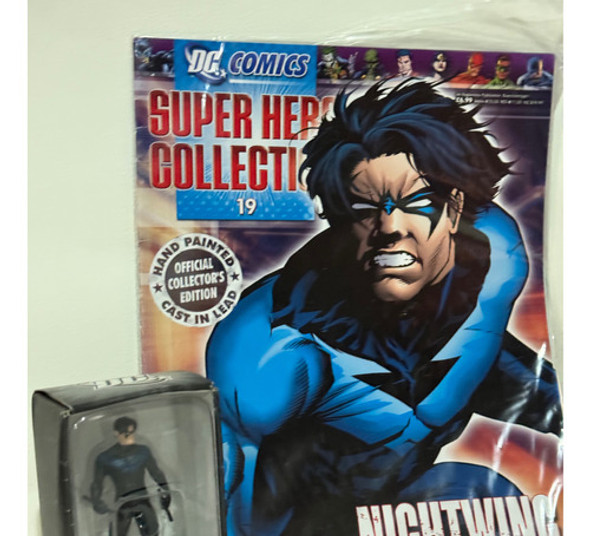 Eaglemoss Figura Muñeco Plomo Dc Nightwing #19 1