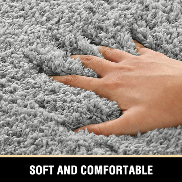 Alfombra De Bano Copetuda, Antideslizante, De 24 X 36 Pulgad 1