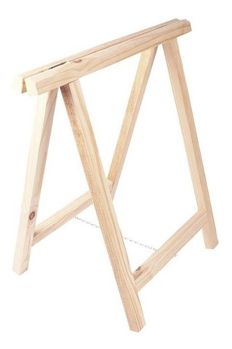 Par De Cavalete Madeira Pinus 75x80cm Natural 1
