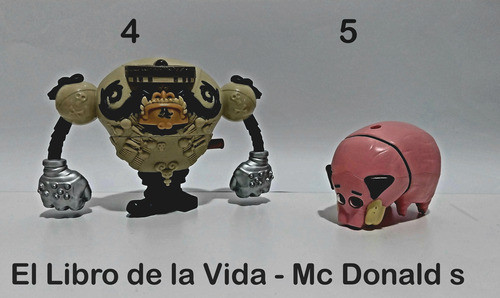Muñecos De La Pelicula El Libro De La Vida - Mc Donalds 1
