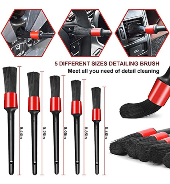 Sjplzqc Kit De Herramientas De Limpieza De Automóviles Con J 1