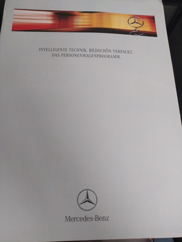Catálogo Gama Mercedes 1998 En Alemán Original Impreso 0