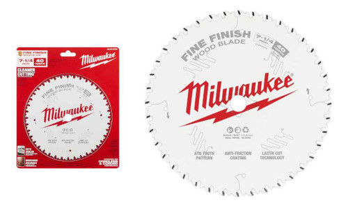 Hoja De Sierra Circular Milwaukee 7 1/4  40 Dientes 48-40-07 0