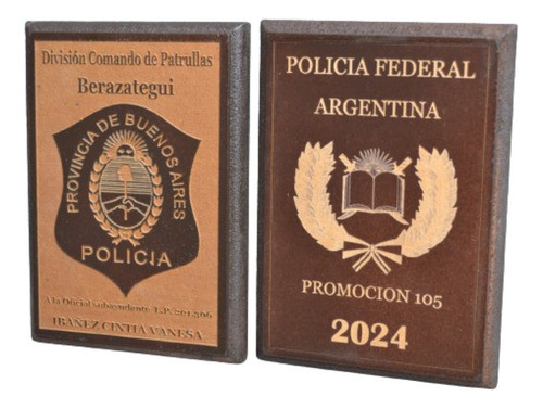 Premio Placa Reconocimiento De Madera 40x30cm. 1