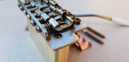 Puente Stratocaster Con Big Block Bronce Relic Avejentado 0