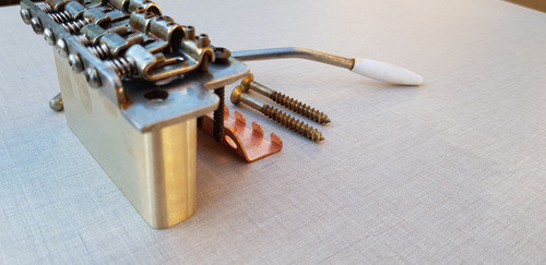 Puente Stratocaster Con Big Block Bronce Relic Avejentado 1