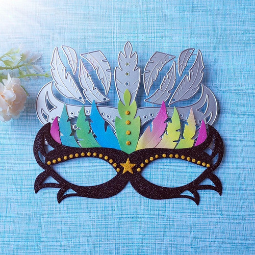 Faca De Corte E Relvo Scrapbook Mascara Carnaval M5 1