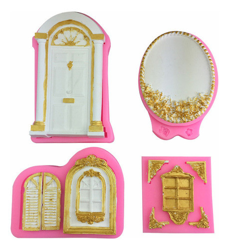 Molde De Silicone 3d Para Porta E Janela, Moldura De 1