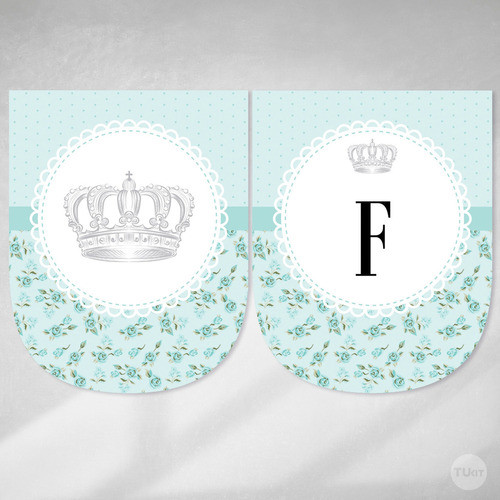 Kit Imprimible Coronita Flores Tiffany Candy Bar Tukit 1