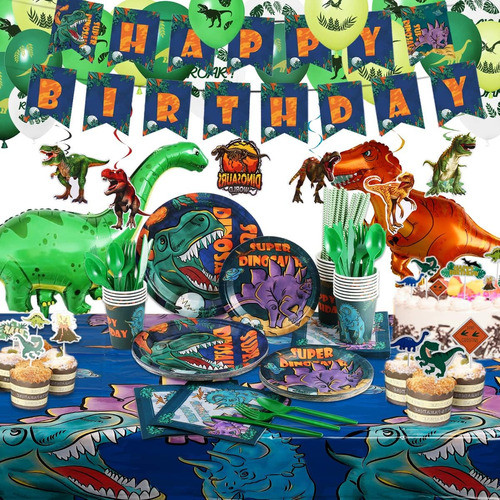 Kit De Suministros Para Fiesta De Dinosaurios Para 20 Niños 0