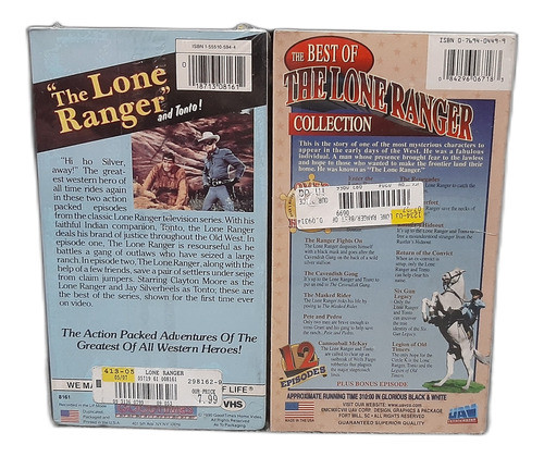 El Llanero Solitario Serie Western Mejores Episodios 2 Vhs 1