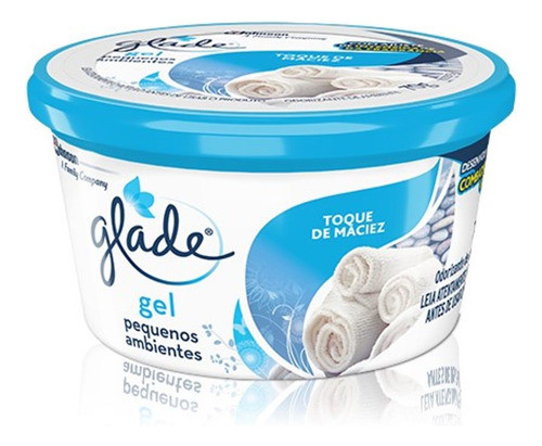 4 Odorizador Glade Gel Pequenos Ambientes Toque De Maciez 0