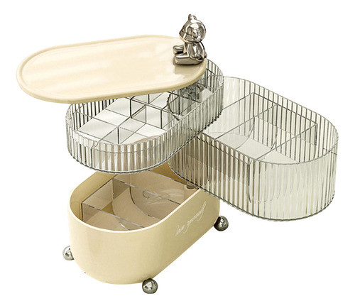 Caixa De Armazenamento G Powder Puff Rotativa Transparente M 1