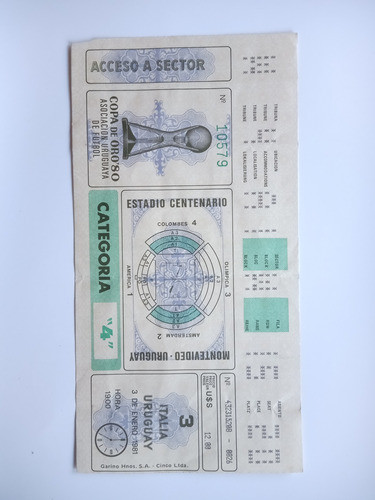Entra/das  Mundialito 1980 /  2 De Final / Favor De Leer 1
