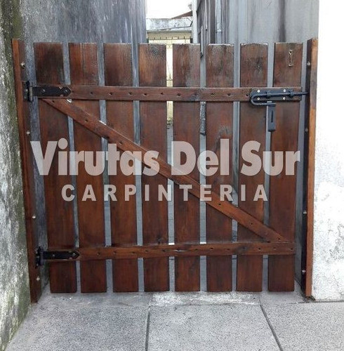Porton Puerta Tranquera De Madera. 1era Calidad!!! 1