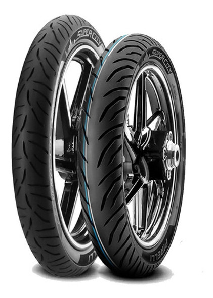 Kit Cubiertas Moto Pirelli Super City 250 17 + 80 100 14 0