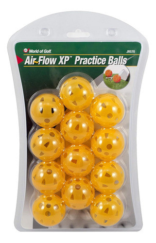 Bolas De Golf De Práctica Air-flow Xp (set De 12, Naranja) 0