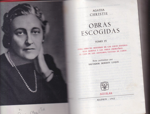 Agatha Christie Obras Escogidas 4 Aguilar 0