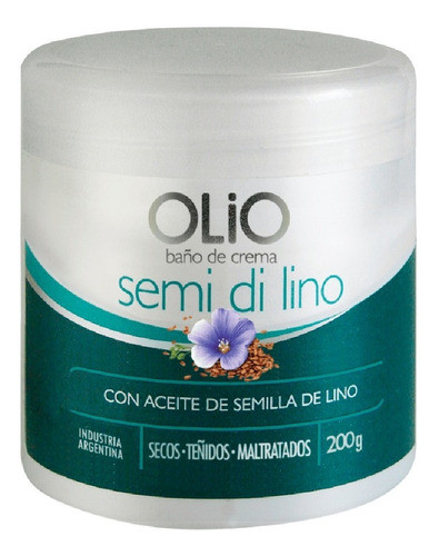 Baño Crema Olio Semi Di Lino Máscara Secos Teñidos X200 Lfme 0