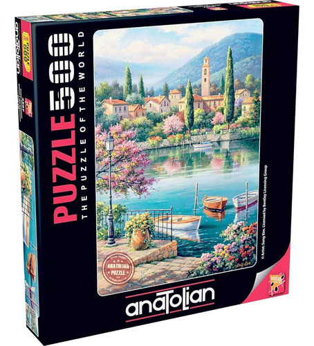 Anatolia Ana3597 Puzzle: 500 Village Lake Afternoon, Multico 0