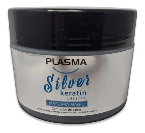 Shampoo Plasma Silver Keratin 950ml + Mascara + Serum Pc 1