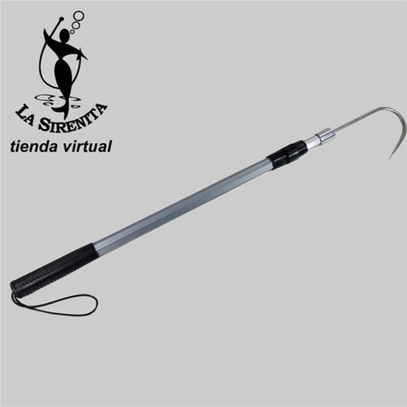 Bichero Telescópico Aluminio 1,00 Mts Pesca Gancho De Acero 1
