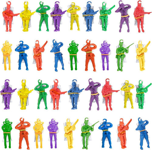 10 Soldados Volador Con Paracaidas Juguete Piñata Souvenir 0