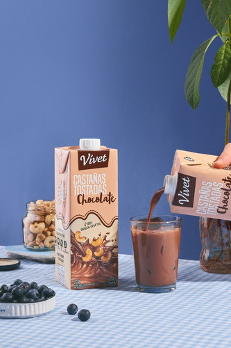 Leche De Castañas Tostadas Chocolate Vívet 1l 1